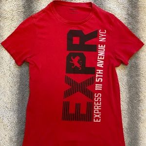 Express EXPR Tee Men’s Small Red Black